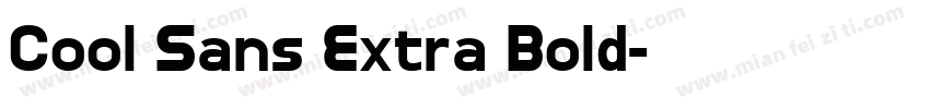 Cool Sans Extra Bold字体转换